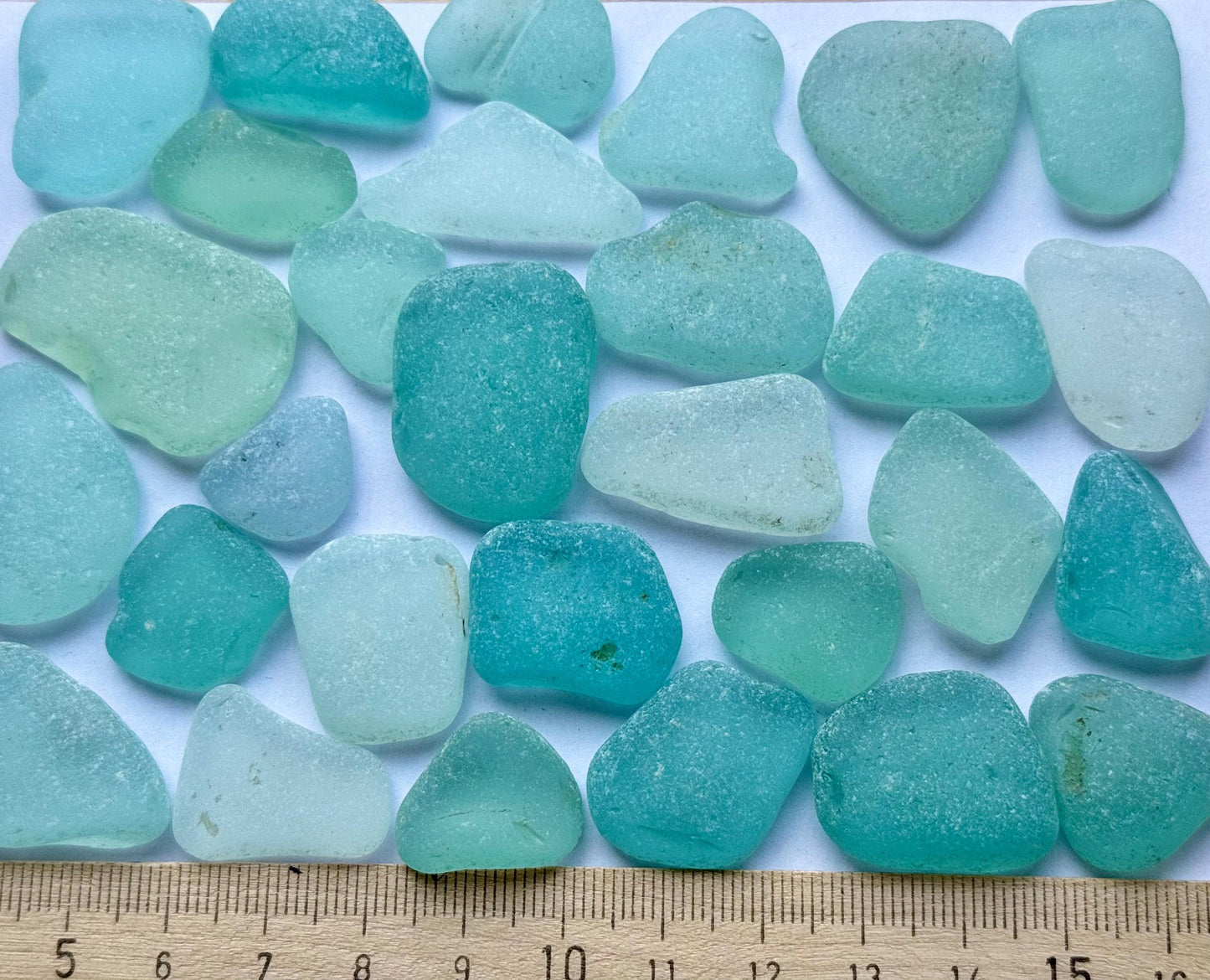 Aquamarine Japanese Sea Glass #053 Genuine Beach Glass Bulk Lot