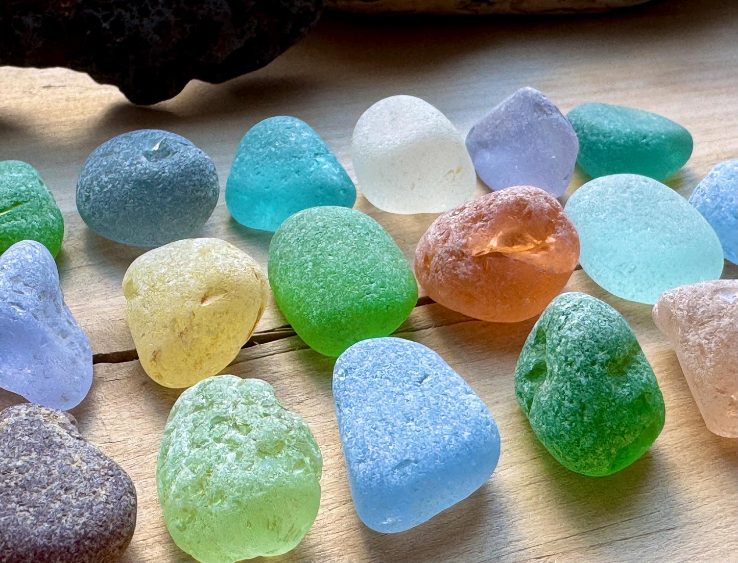 Genuine Mixed Sea Glass #066 Lot Jewelry Making Beach Glass Supplies Japanese Sea Glass #066