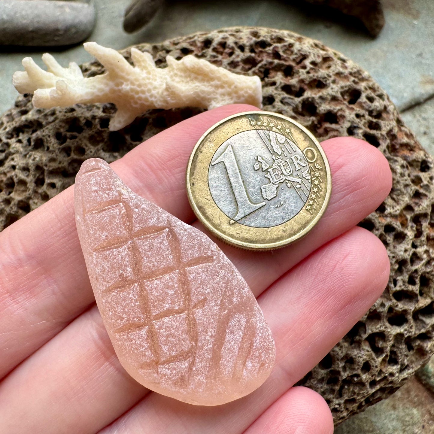 Pink Sea Glass B2985 Genuine Beach Found Jewelry Supply