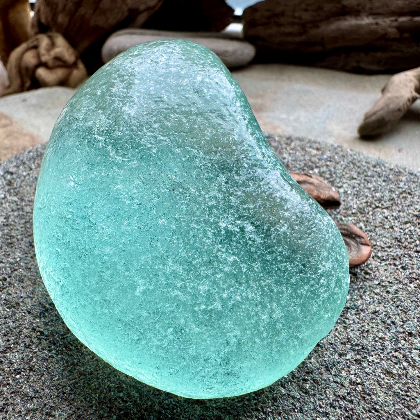 Large Aqua Sea Glass A2587 Jewelry Grade Beach Glass | Rare Collector Piece | Pendant Stone | Natural Ocean Tumbled Seaglass