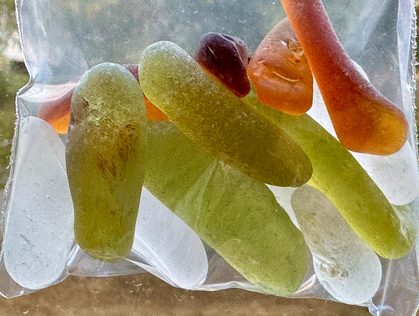 Long Sea Glass #026 Pieces Genuine Japanese Beach Glass Sticks Jewelry Pendant Quality Lot