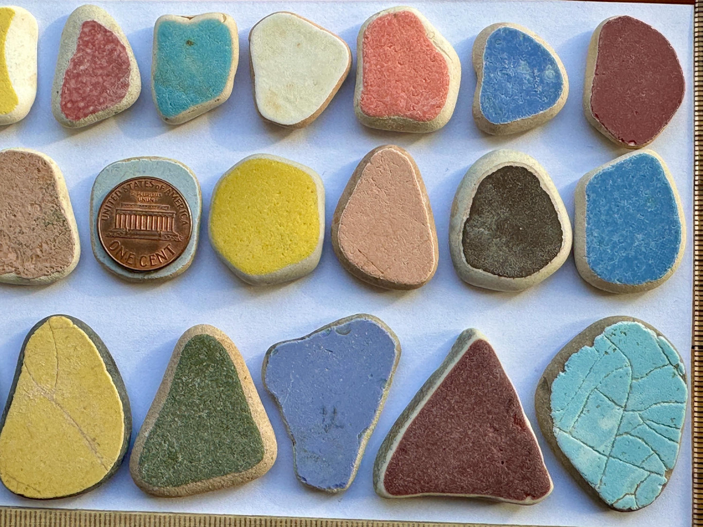 Genuine Sea Pottery Beach Found Japanese Sea Pottery Shards Mix Lot #023-2