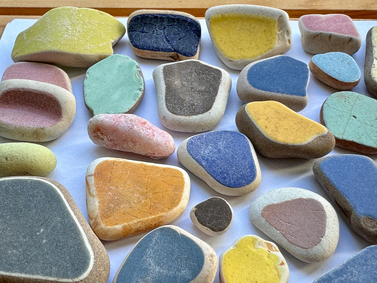 Japanese Sea Pottery #021 Genuine Beach Pottery Mixed Colors Craft Supply