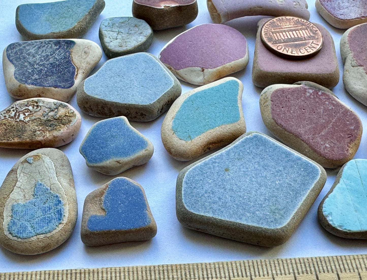 Japanese Sea Pottery Mix Genuine Beach Found Sea Ceramic Pieces Lot #017