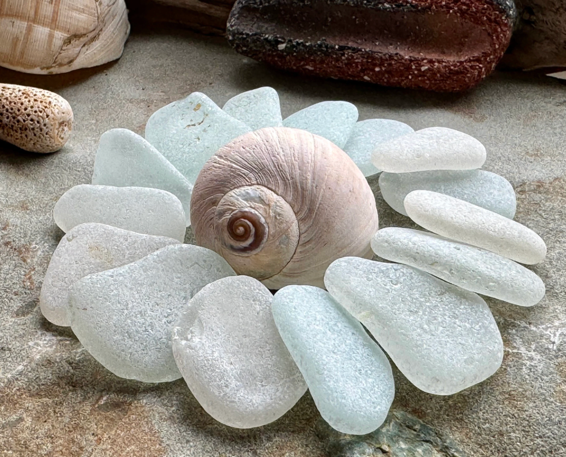 Large White Sea Glass Set of 12 – Genuine Beach Glass 3–5 cm – Jewelry & Coastal Decor Supply (B101)