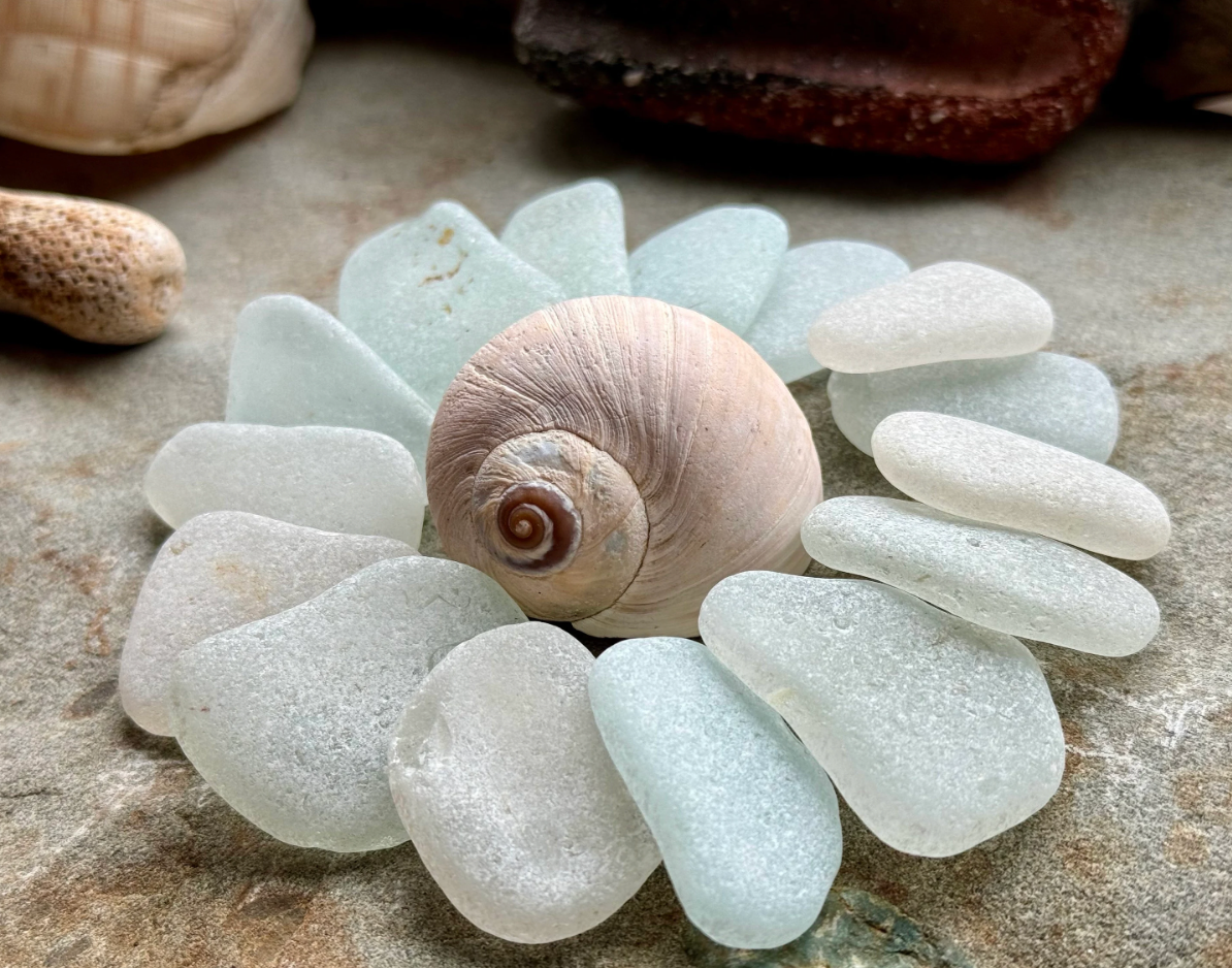 Large White Sea Glass Set of 12 – Genuine Beach Glass 3–5 cm – Jewelry & Coastal Decor Supply (B101)