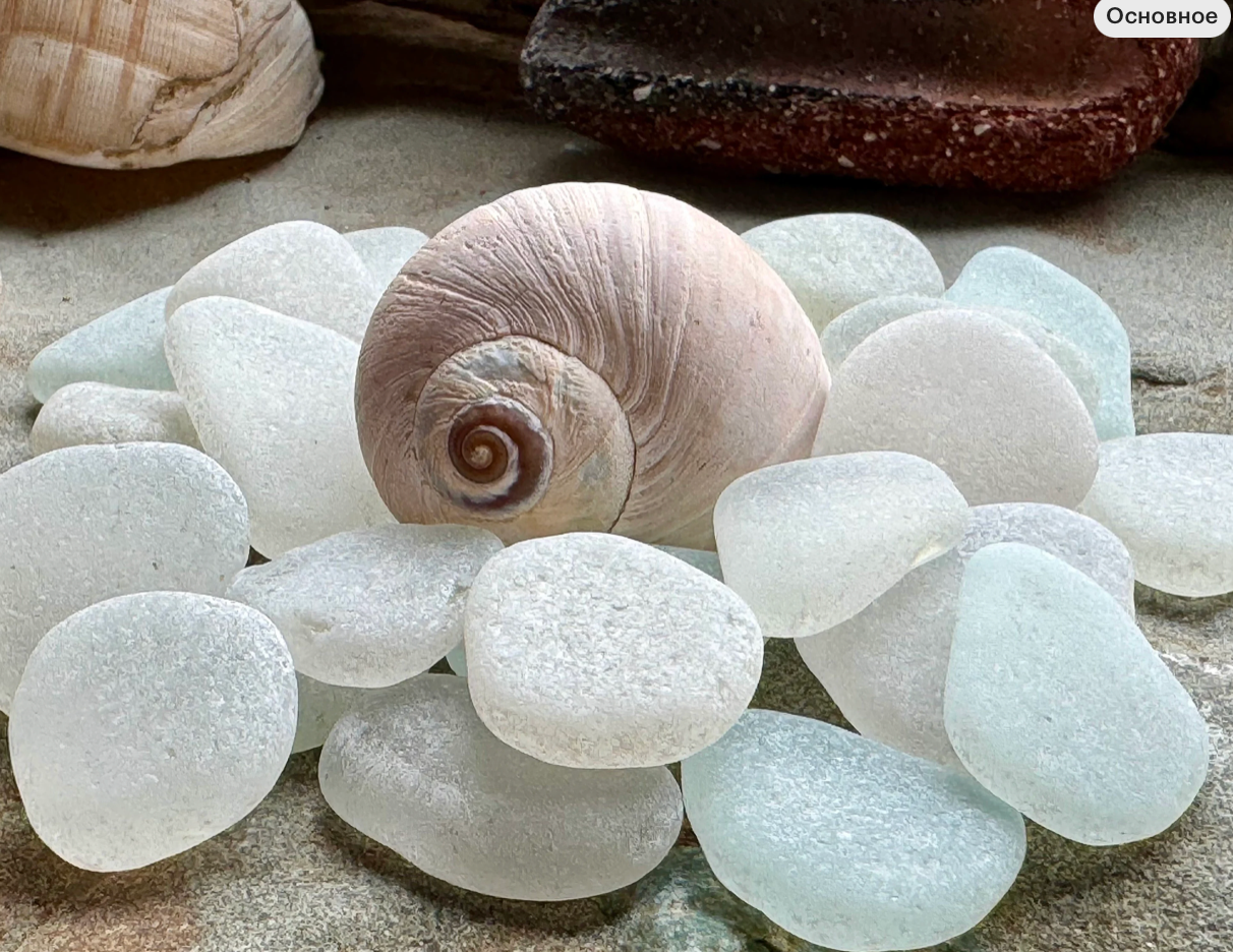 White Sea Glass Set of 12 – Genuine Beach Glass 2–3 cm – Jewelry Making & Craft Supply (B104)