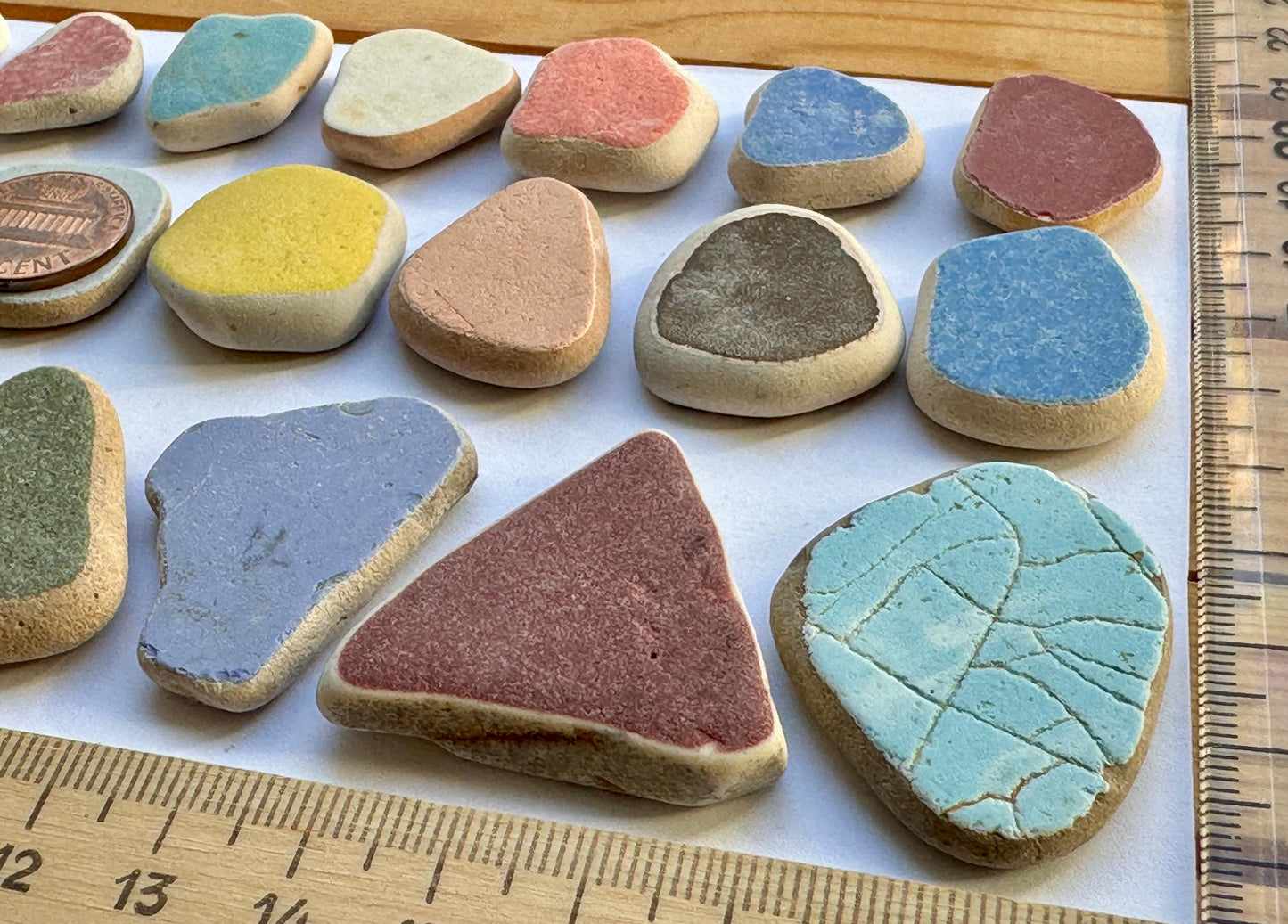 Genuine Sea Pottery Beach Found Japanese Sea Pottery Shards Mix Lot #023-2