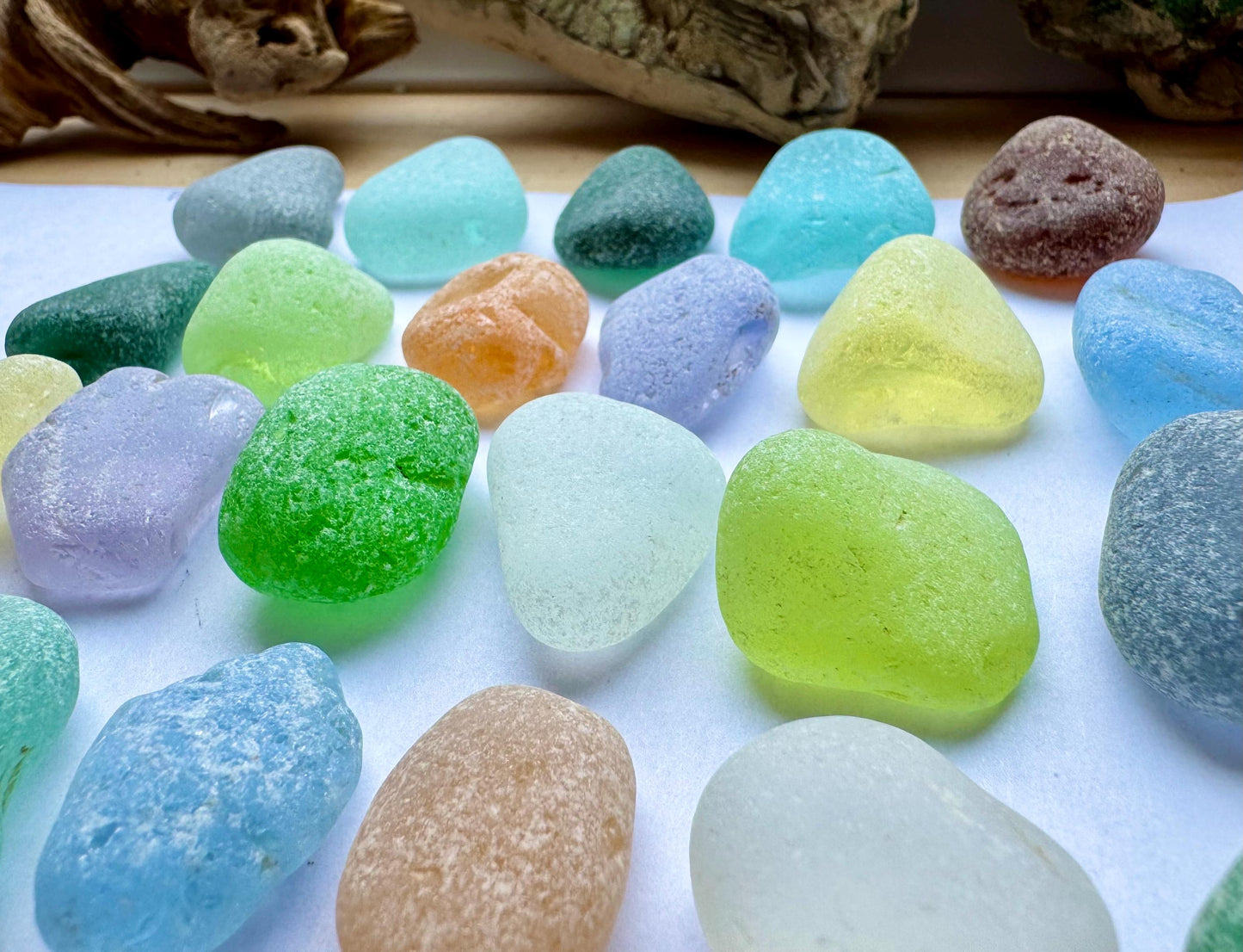 Colorful Genuine Sea #054 Glass Mix 200g Bulk Japanese Beach Glass for Mosaic & Crafts Lot #054