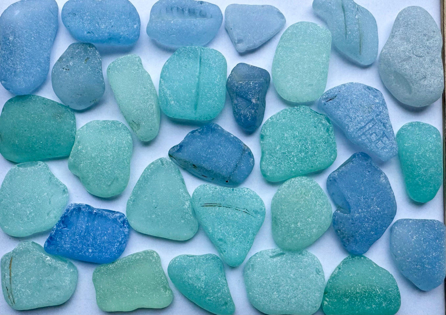 Seafoam & Aqua Japanese Sea Glass #052 Genuine Beach Glass Bulk Lot