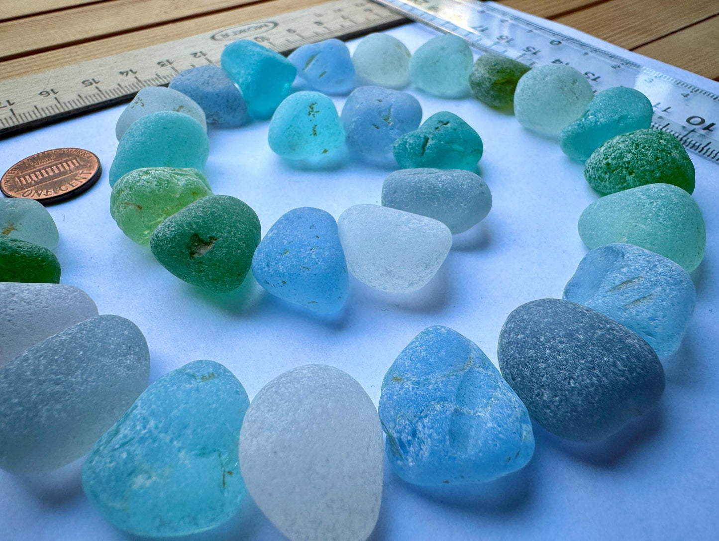 Genuine Sea Glass #031 Mix Beach Found Japanese Sea Glass Pieces Assorted Colors Lot