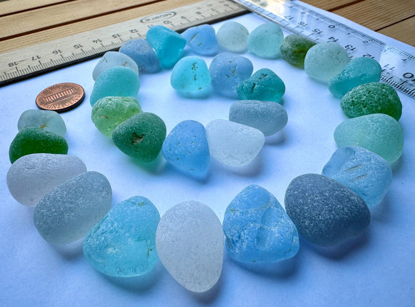 Genuine Sea Glass #031 Mix Beach Found Japanese Sea Glass Pieces Assorted Colors Lot