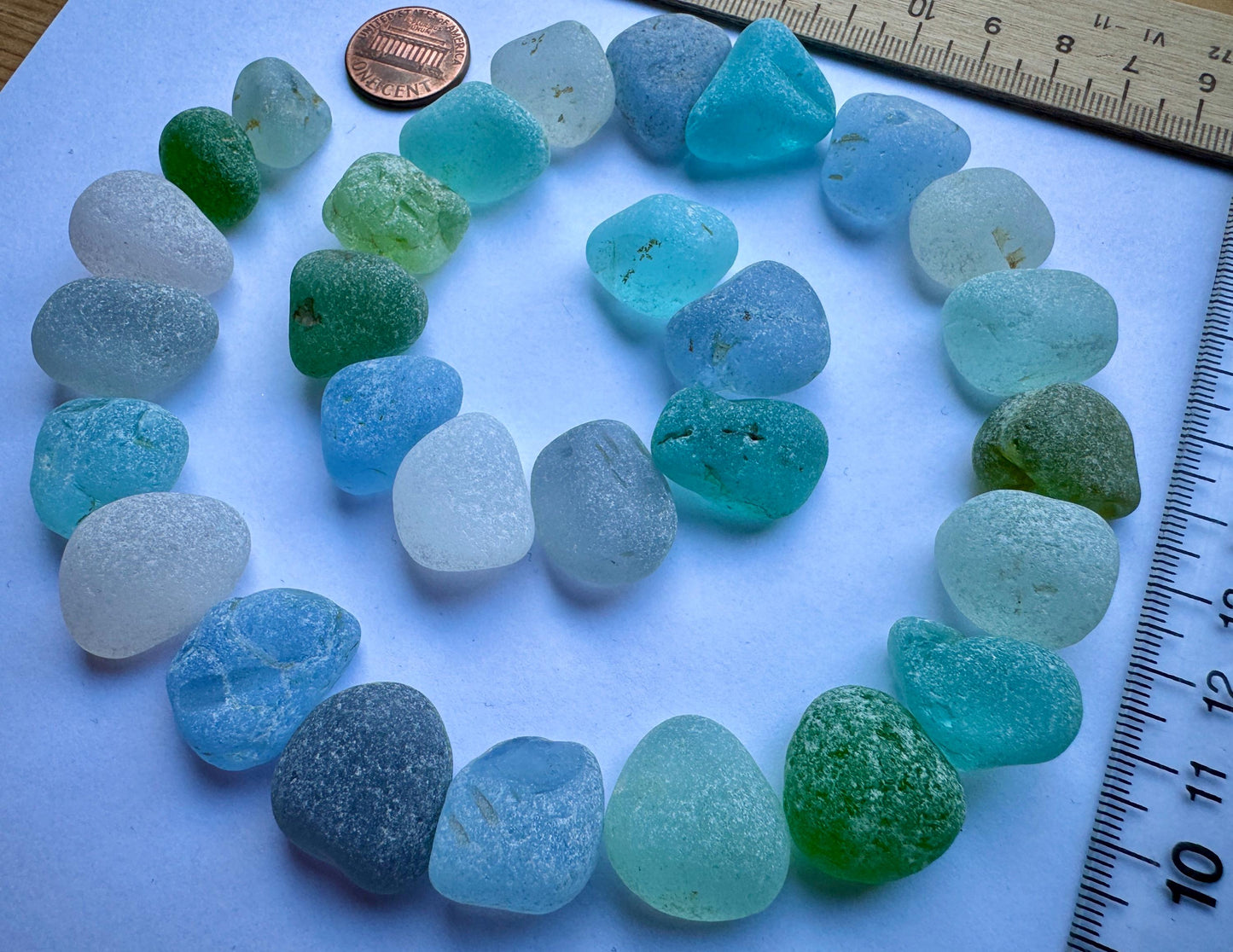 Genuine Sea Glass #031 Mix Beach Found Japanese Sea Glass Pieces Assorted Colors Lot