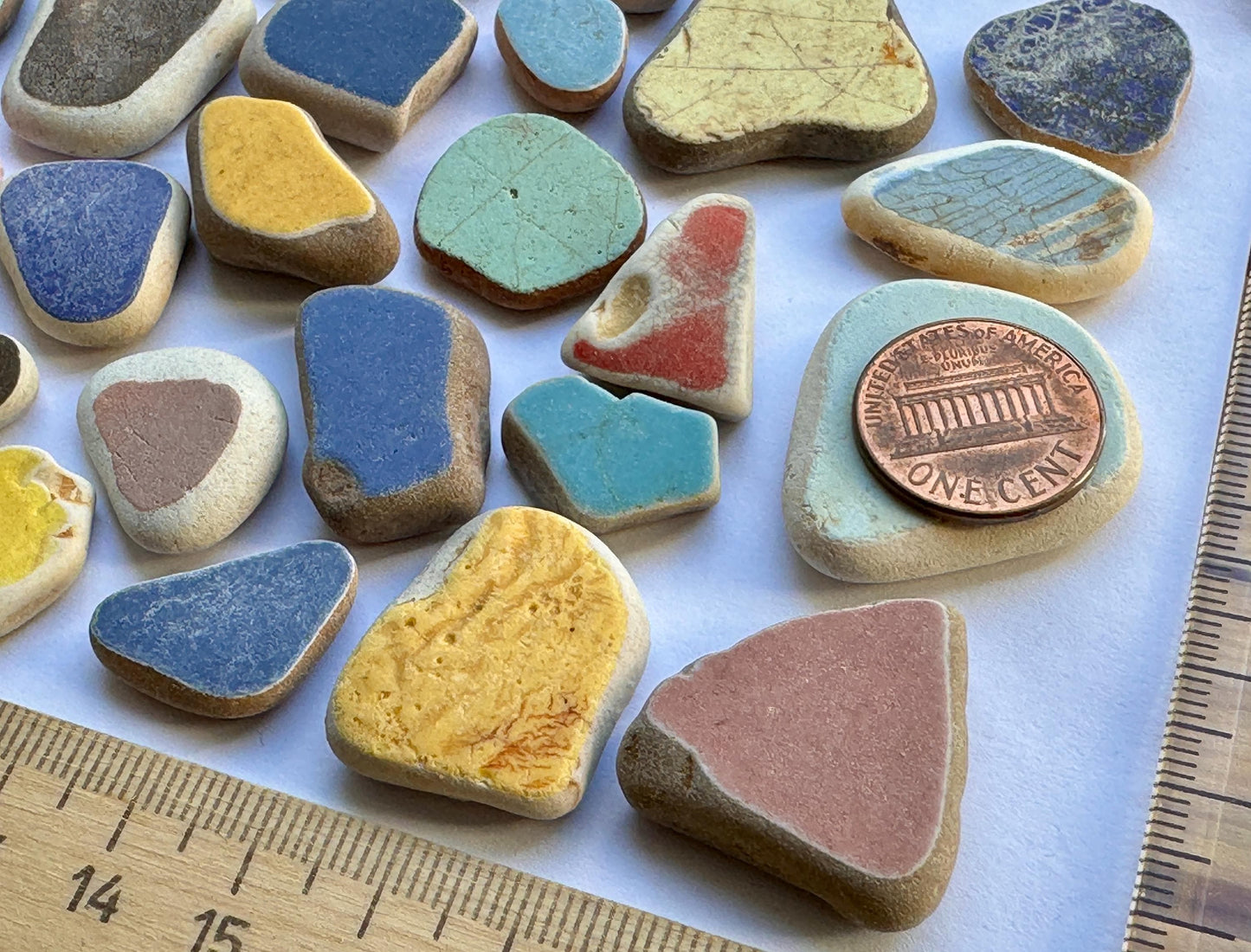 Japanese Sea Pottery #021 Genuine Beach Pottery Mixed Colors Craft Supply