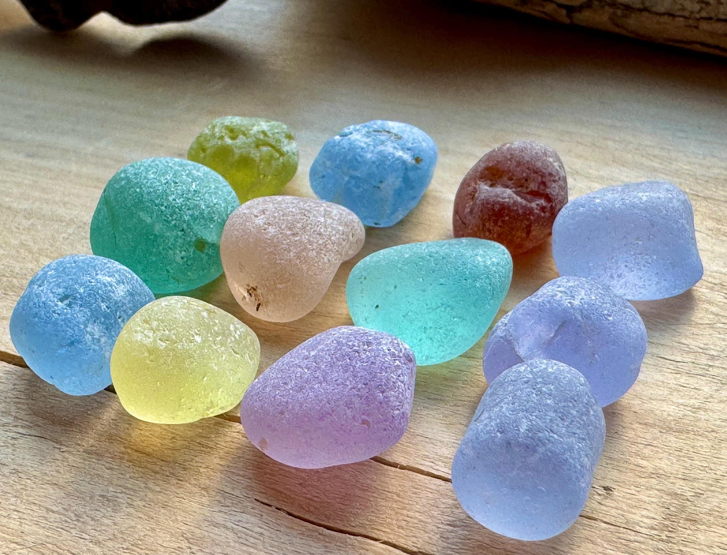 Rare Genuine Japanese Sea Glass #071 Jewelry Grade Mixed Colors Lot for Wire Wrapping & Pendants #071