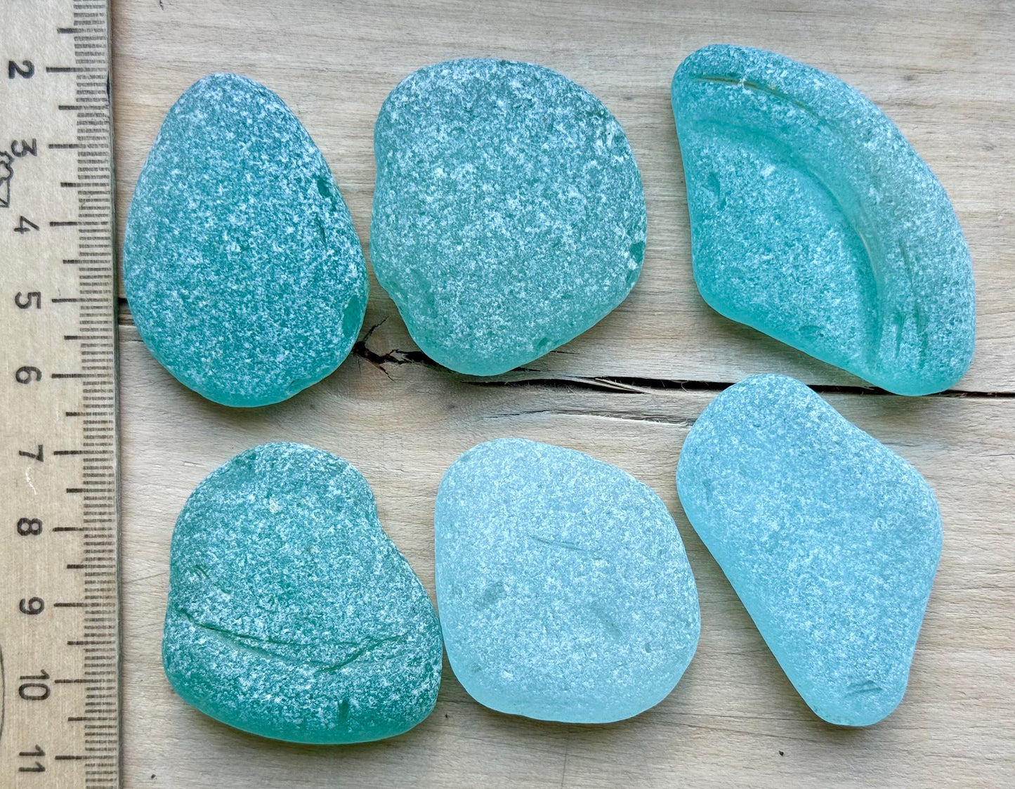 Rare Aqua Sea Glass XL #074 Genuine Japanese Sea Glass Beach Found Jewelry Supply