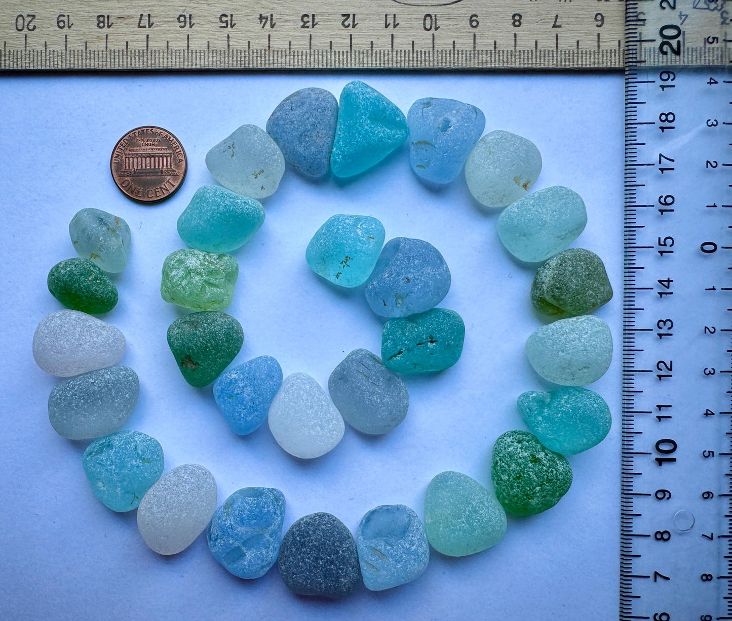 Genuine Sea Glass #031 Mix Beach Found Japanese Sea Glass Pieces Assorted Colors Lot