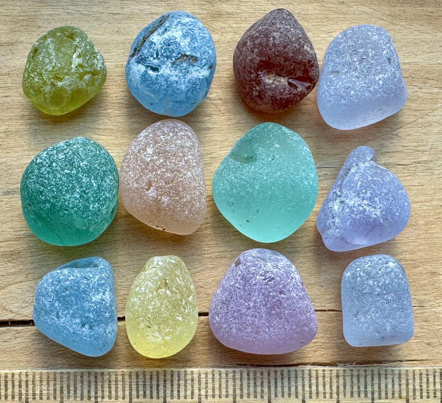 Rare Genuine Japanese Sea Glass #071 Jewelry Grade Mixed Colors Lot for Wire Wrapping & Pendants #071