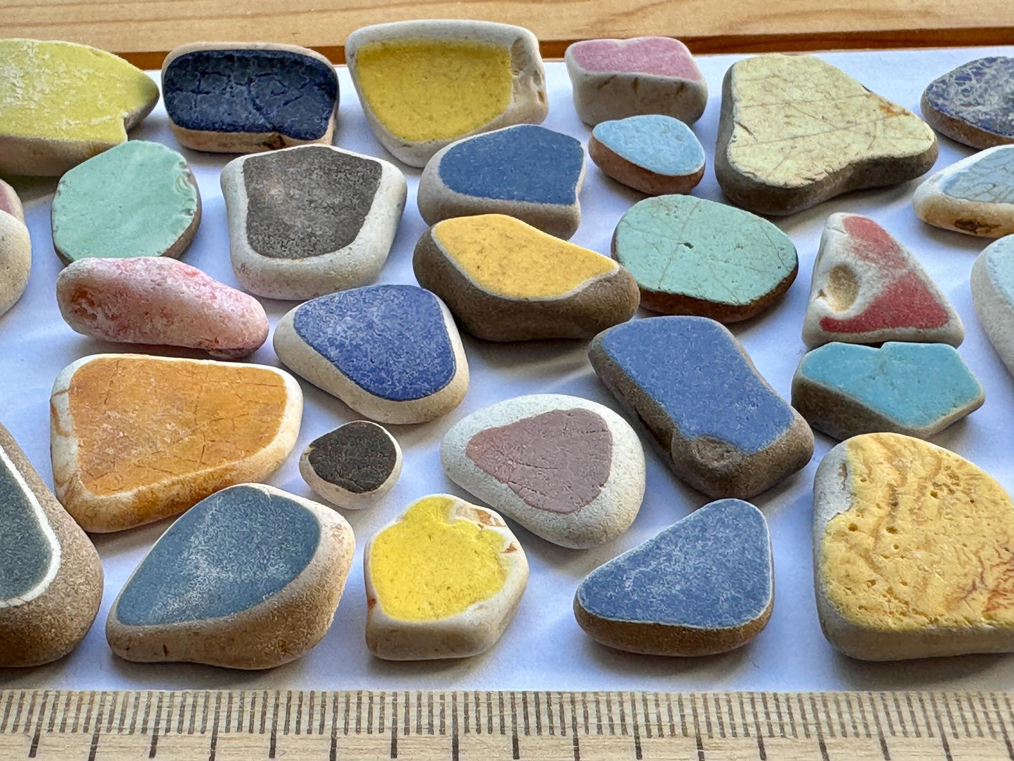 Japanese Sea Pottery #021 Genuine Beach Pottery Mixed Colors Craft Supply