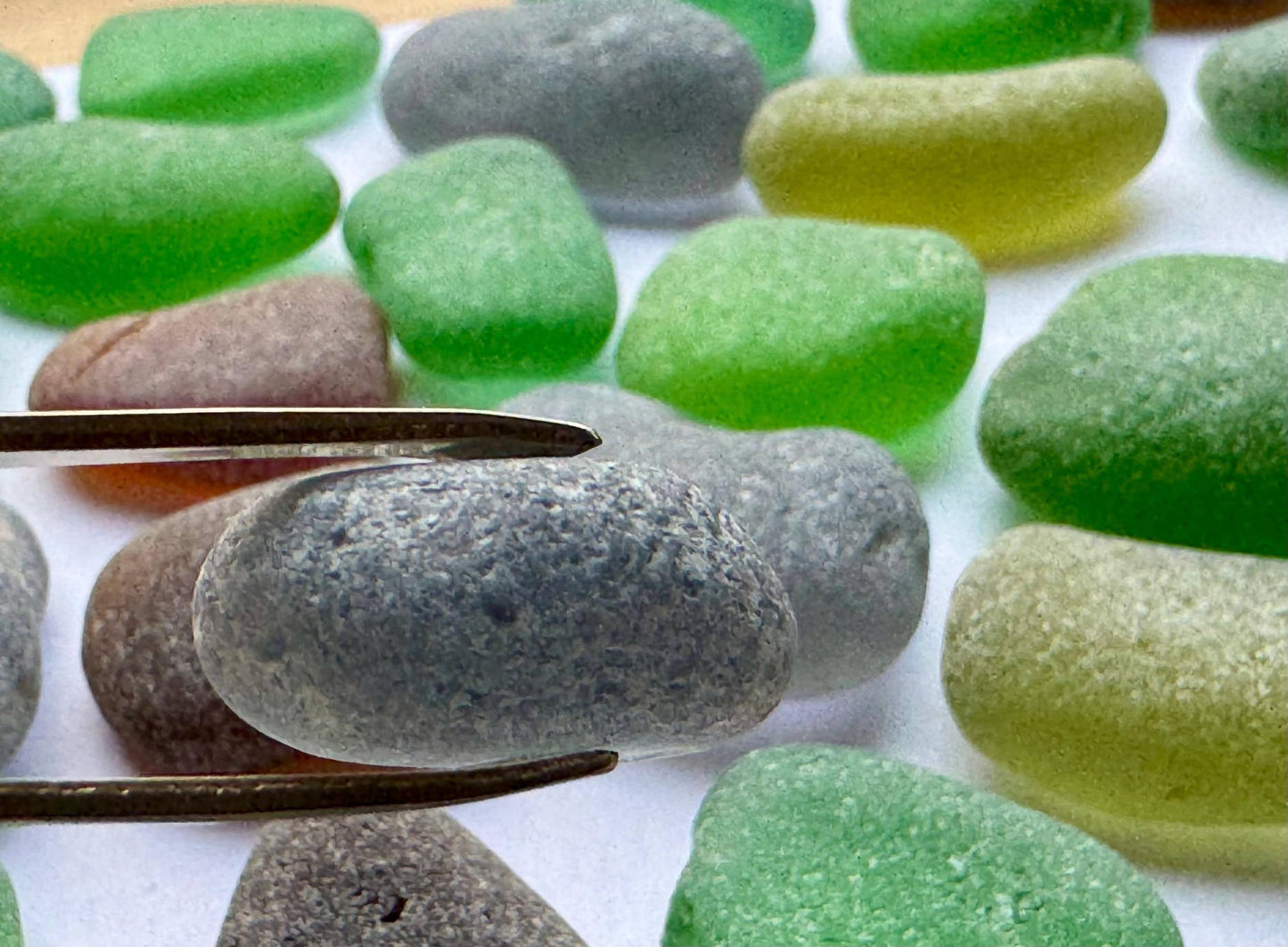 Green & Brown Genuine Sea Glass #048 Mix 290g Bulk Japanese Beach Glass for Mosaic & Crafts Lot #048