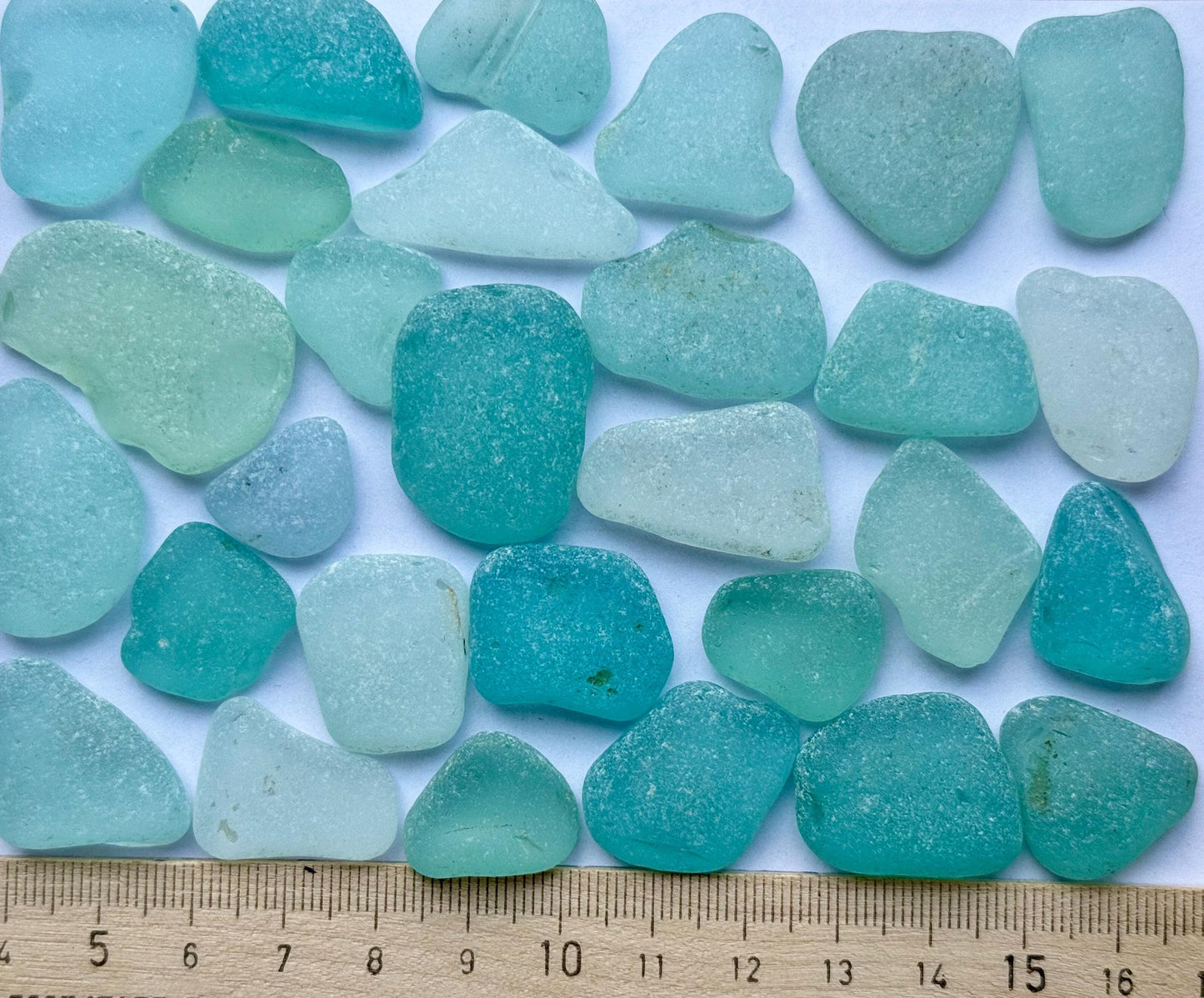Aquamarine Japanese Sea Glass #053 Genuine Beach Glass Bulk Lot