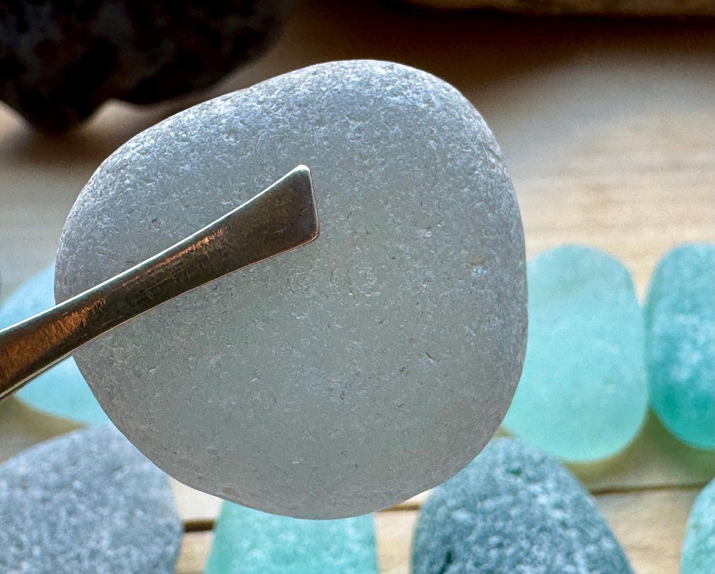 Rare Aqua & Gray Sea Glass #072 Mix Genuine Japanese Beach Found Sea Glass Lot