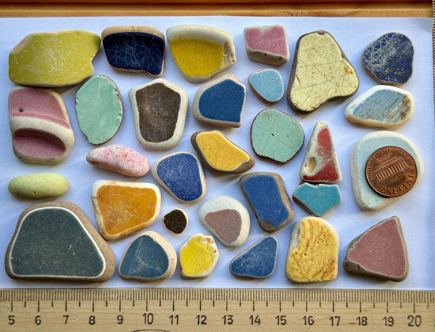 Japanese Sea Pottery #021 Genuine Beach Pottery Mixed Colors Craft Supply