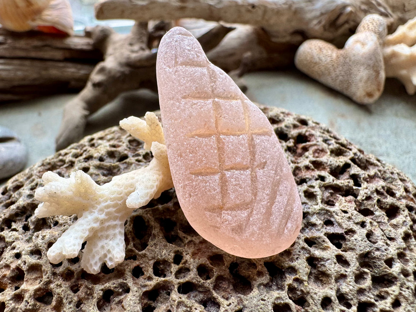 Pink Sea Glass B2985 Genuine Beach Found Jewelry Supply