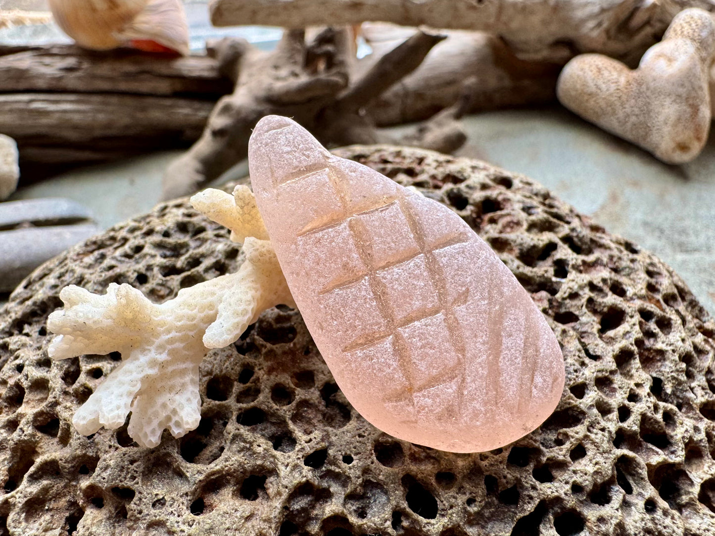 Pink Sea Glass B2985 Genuine Beach Found Jewelry Supply