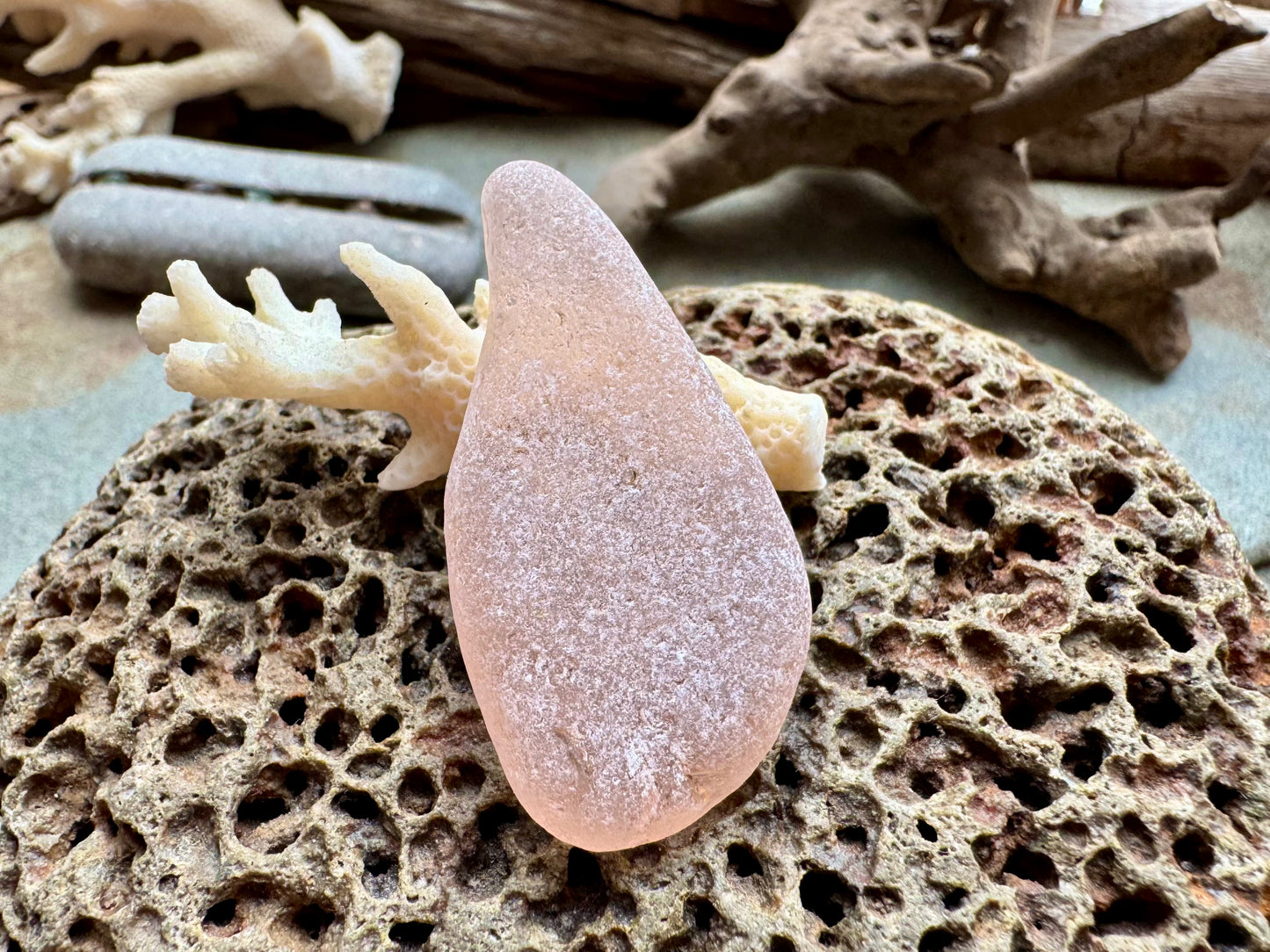 Pink Sea Glass B2985 Genuine Beach Found Jewelry Supply