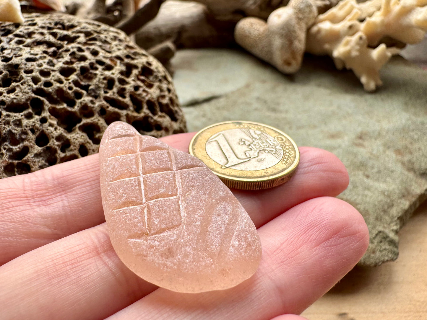 Pink Sea Glass B2985 Genuine Beach Found Jewelry Supply