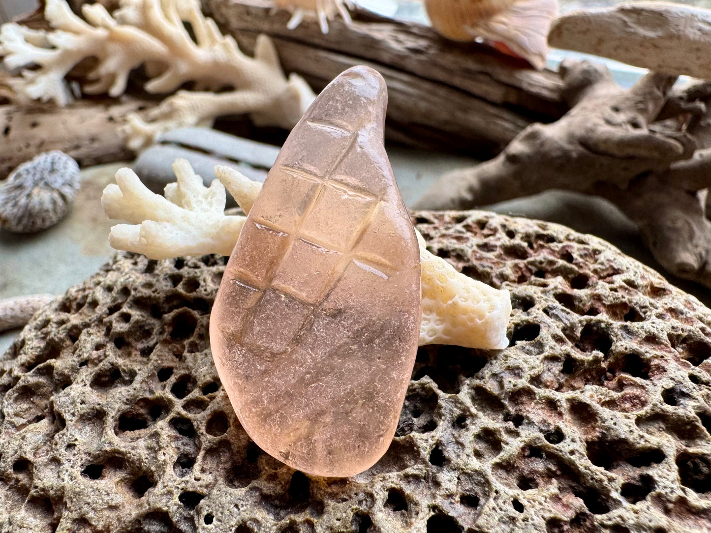 Pink Sea Glass B2985 Genuine Beach Found Jewelry Supply