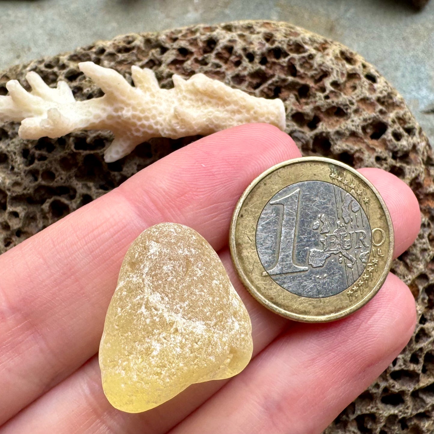 Rare Yellow Sea Glass – Genuine Beach Found Seaglass B2988– Jewelry Grade Natural Ocean Glass – Pendant Size Piece – Coastal Craft Supply