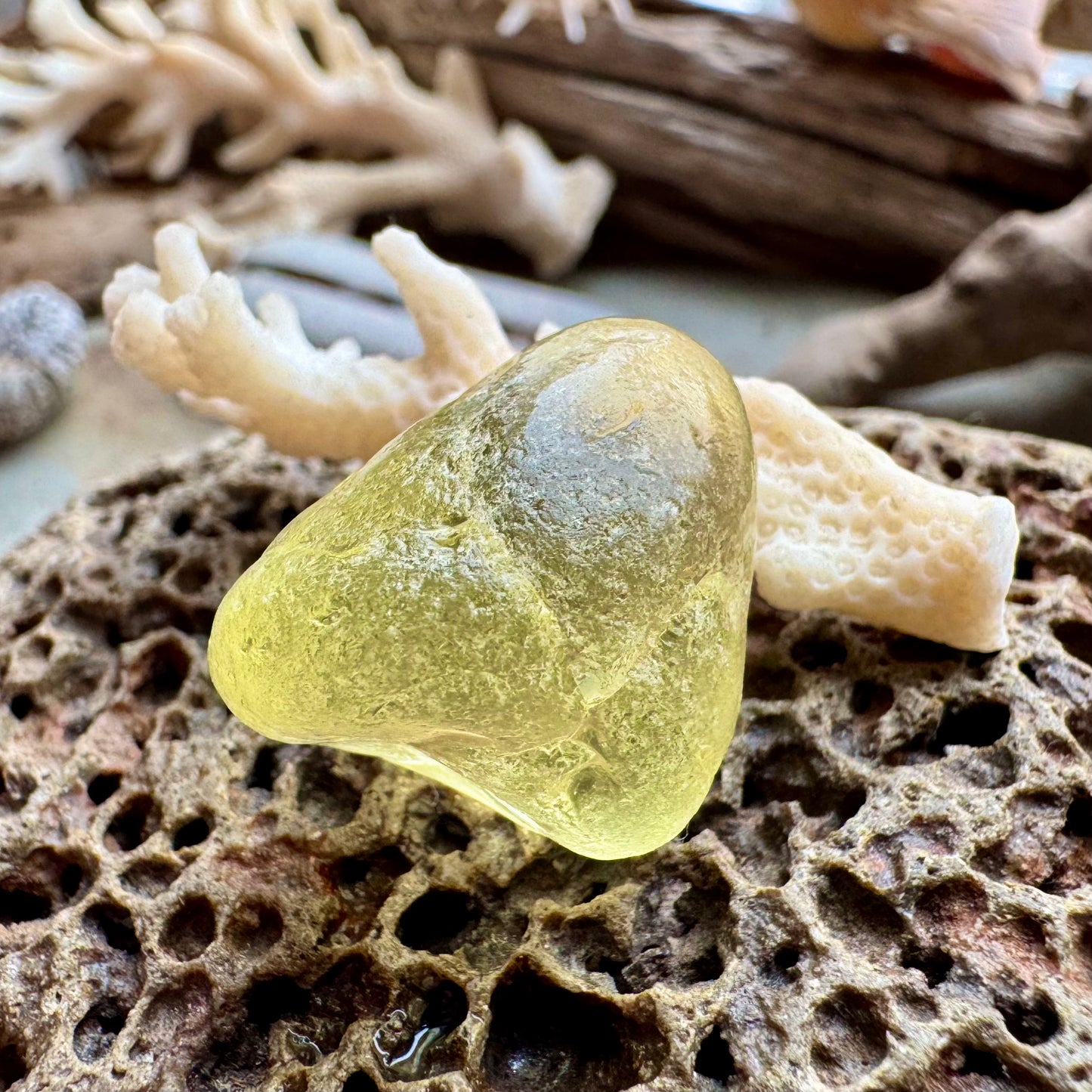 Rare Yellow Sea Glass – Genuine Beach Found Seaglass B2988– Jewelry Grade Natural Ocean Glass – Pendant Size Piece – Coastal Craft Supply