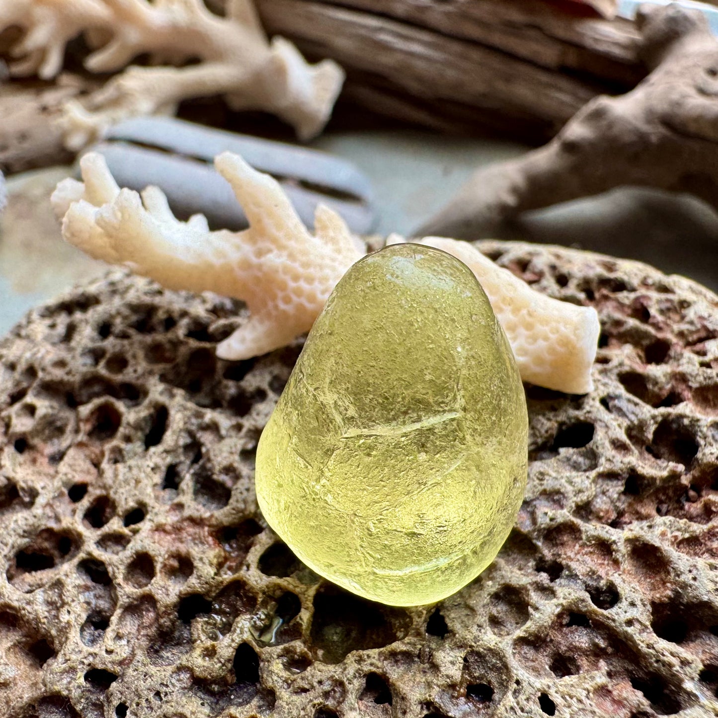 Rare Yellow Sea Glass – Genuine Beach Found Seaglass B2988– Jewelry Grade Natural Ocean Glass – Pendant Size Piece – Coastal Craft Supply