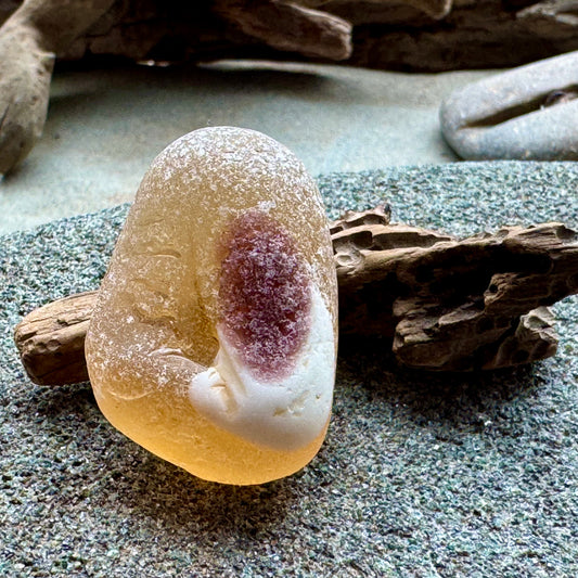 Rare Multicolor Sea Glass A2395 – Large Unique Collector Piece, Natural Ocean Tumbled