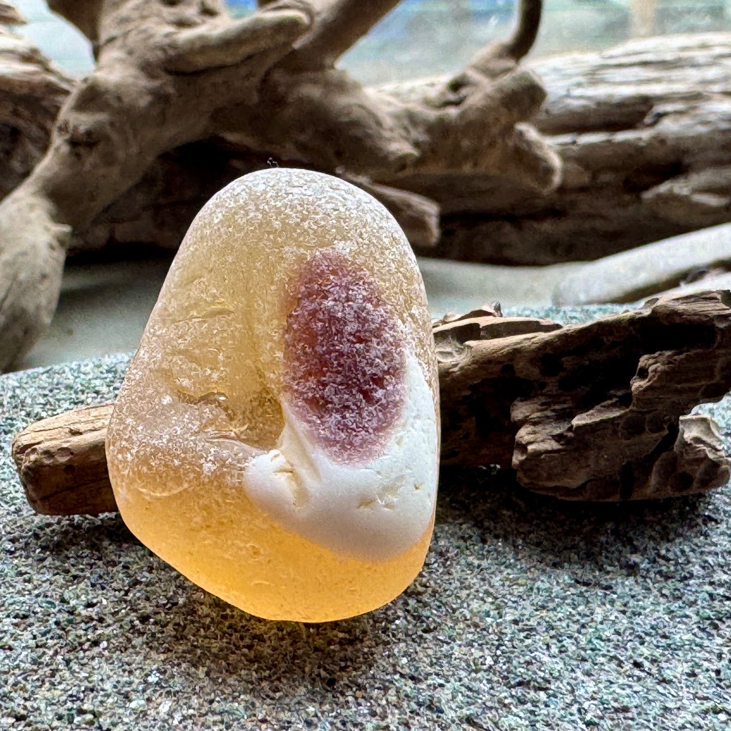 Rare Multicolor Sea Glass A2395 – Large Unique Collector Piece, Natural Ocean Tumbled