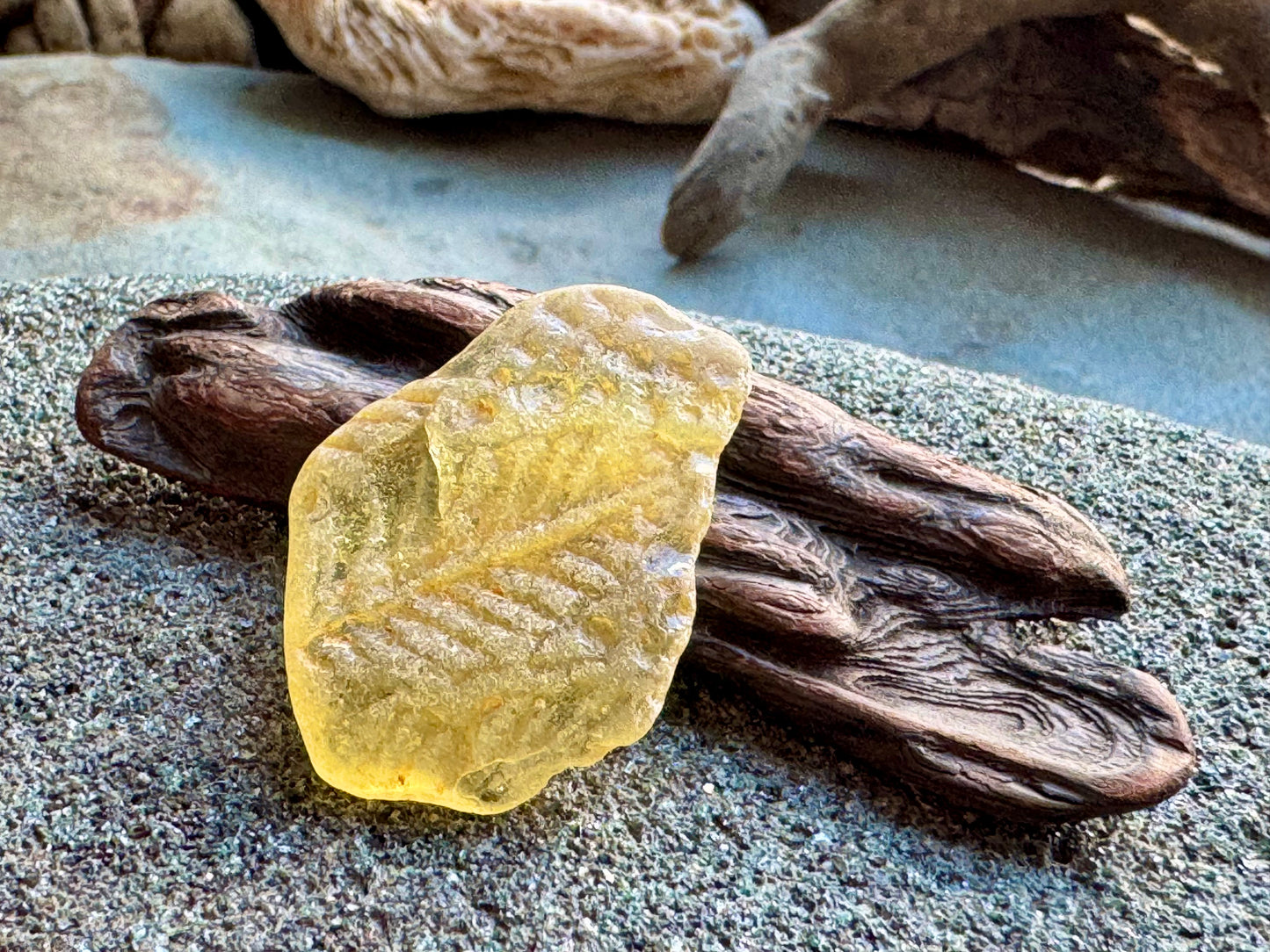 Rare Yellow Sea Glass with Natural Texture A2413 – Genuine Beach Found Glass, Collector Piece, Jewelry Supply