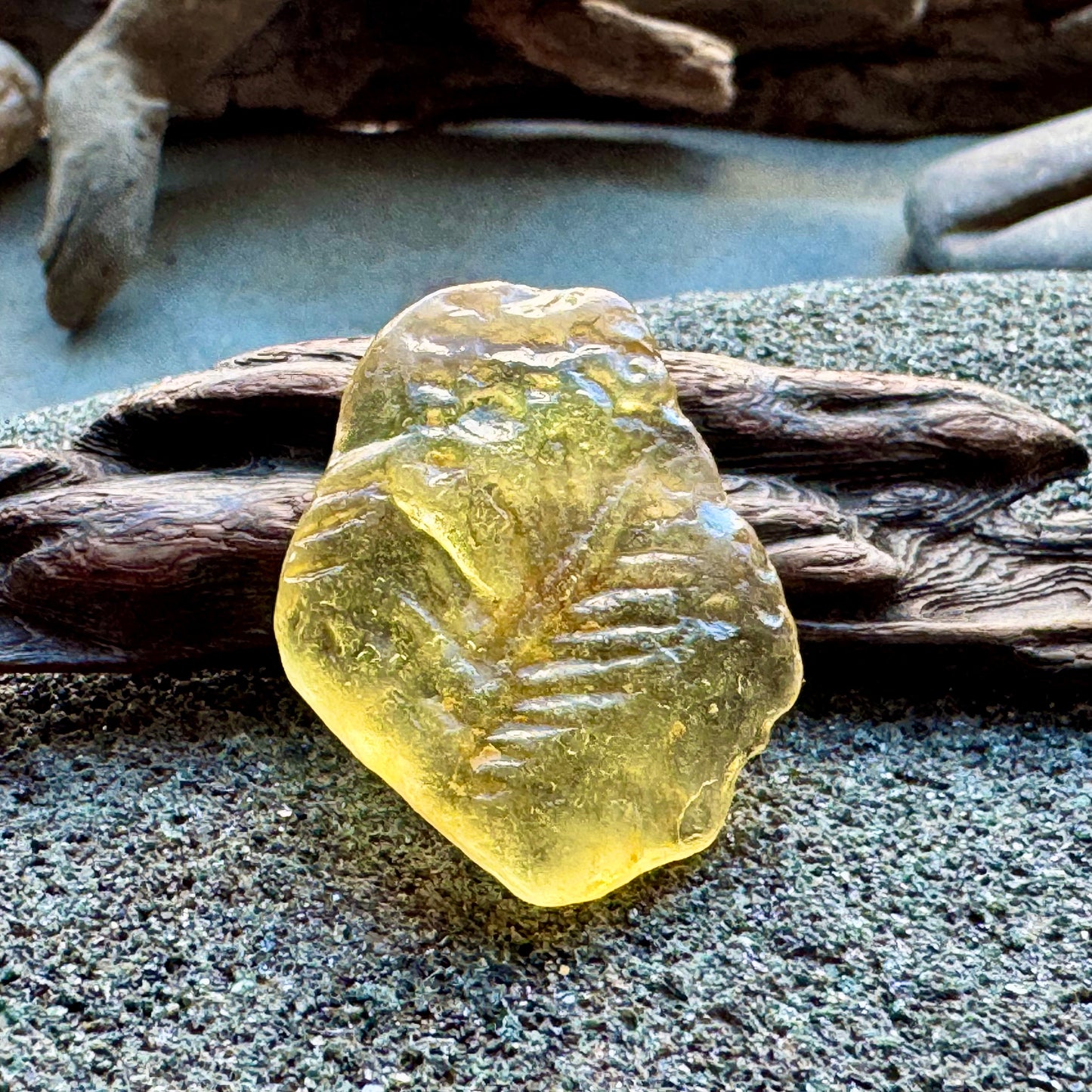 Rare Yellow Sea Glass with Natural Texture A2413 – Genuine Beach Found Glass, Collector Piece, Jewelry Supply
