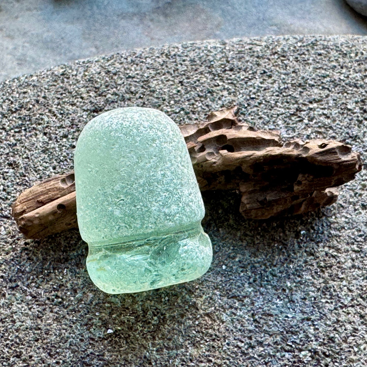 Rare Aqua Sea Stopper A2420 — Genuine Ocean Tumbled