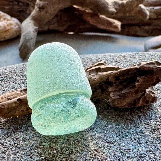 Rare Aqua Sea Stopper A2420 — Genuine Ocean Tumbled