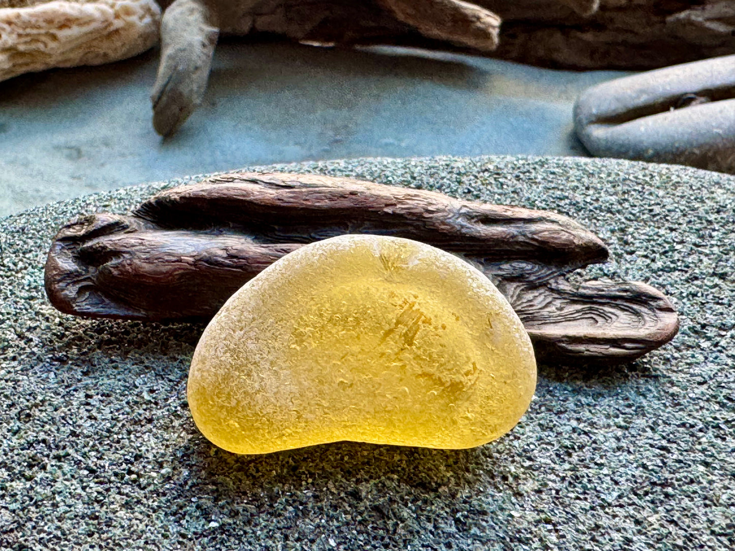 Amber Bottle Base Sea Glass A2423 • Genuine Beach Glass Pendant Piece • Rare Honey Sea Glass Jewelry Supply