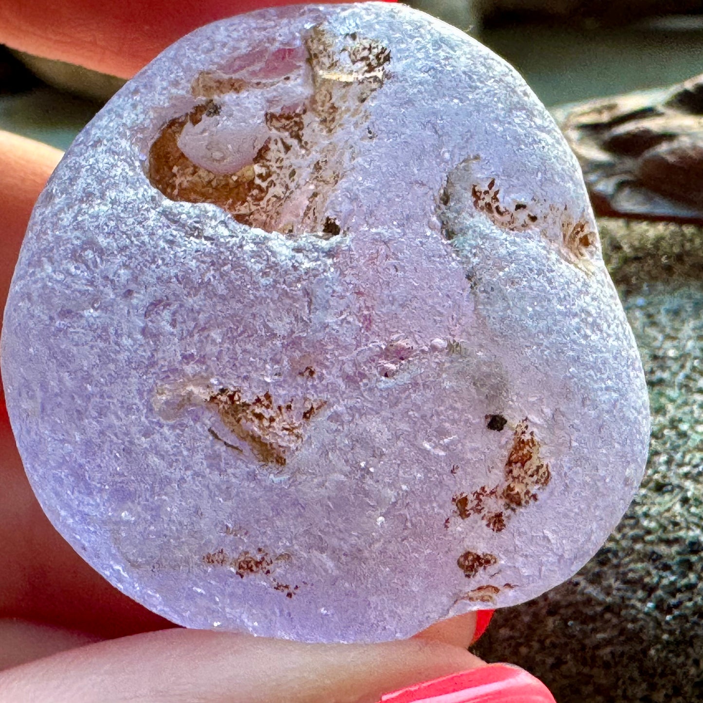 Rare Lavender Sea Glass A2430  – Collector Grade Beach Found Glass A2430