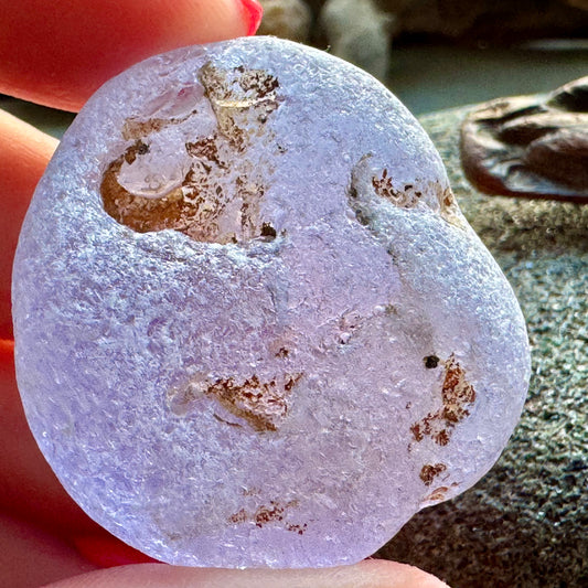Rare Lavender Sea Glass A2430  – Collector Grade Beach Found Glass A2430