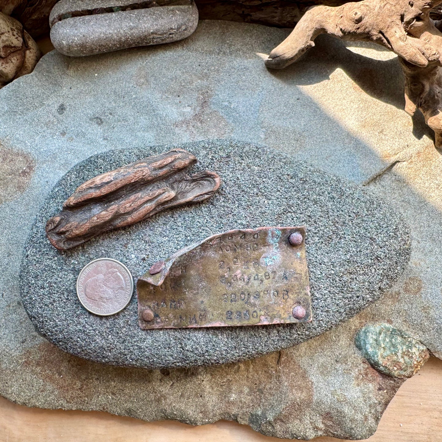 Vintage Metal Machine Plate A2530 – Industrial Tag, Found Metal Artifact, Steampunk Supply, Rusty Maker Plate, Salvaged Relic Decor