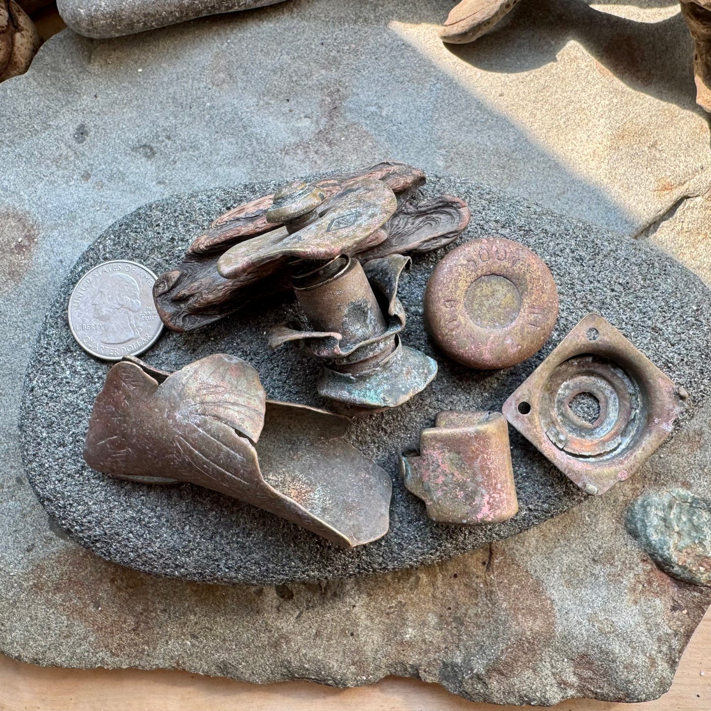 Authentic Found Metal Artifacts Set  A2533 – Rustic Vintage Salvage Pieces for Jewelry, Crafts & Assemblage Art