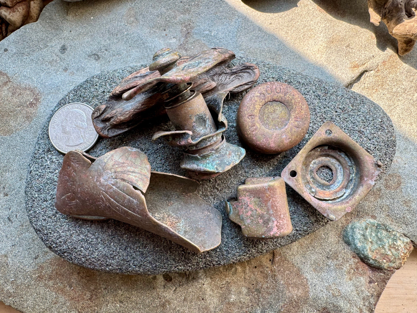 Authentic Found Metal Artifacts Set  A2533 – Rustic Vintage Salvage Pieces for Jewelry, Crafts & Assemblage Art