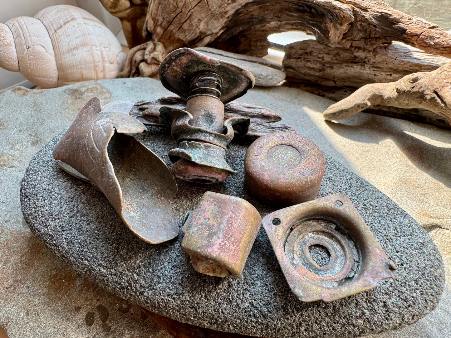 Authentic Found Metal Artifacts Set  A2533 – Rustic Vintage Salvage Pieces for Jewelry, Crafts & Assemblage Art