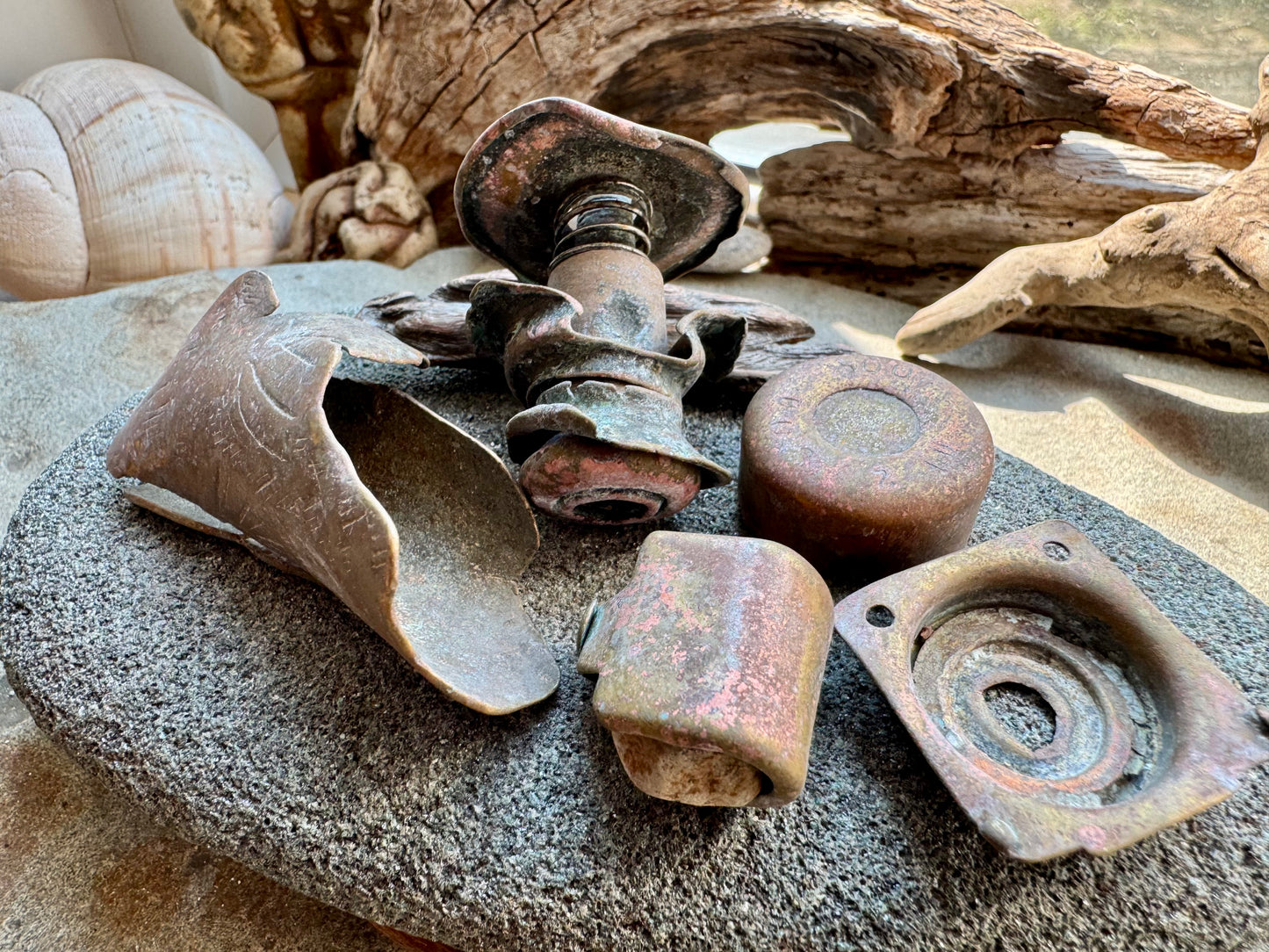 Authentic Found Metal Artifacts Set  A2533 – Rustic Vintage Salvage Pieces for Jewelry, Crafts & Assemblage Art