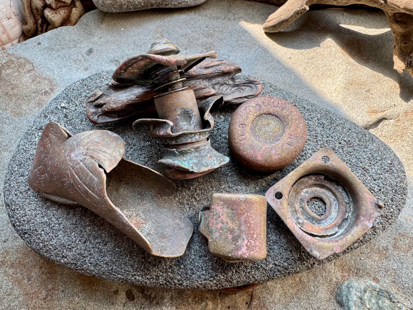 Authentic Found Metal Artifacts Set  A2533 – Rustic Vintage Salvage Pieces for Jewelry, Crafts & Assemblage Art